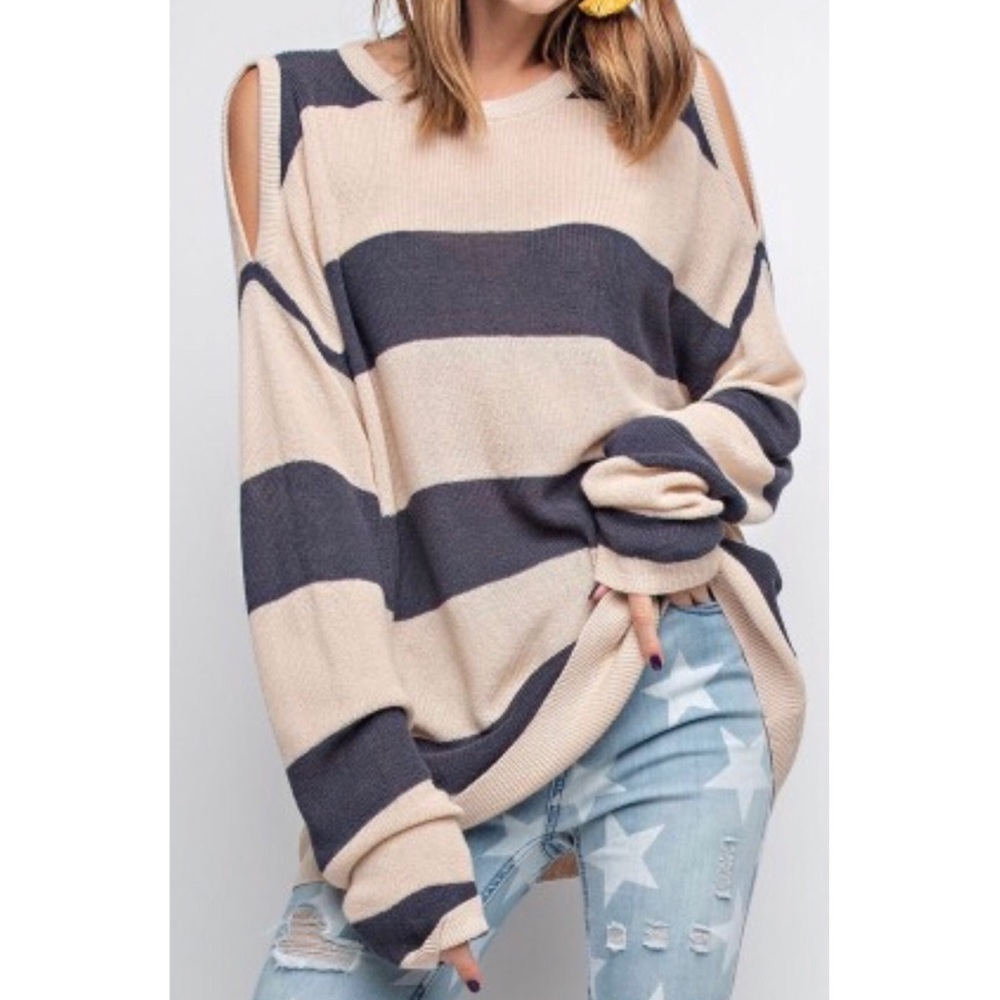 Cold Shoulder Sweater